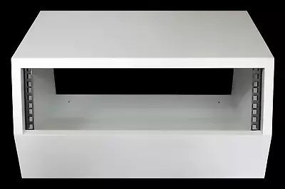 £77.50 • Buy White 3u Angled 19  Inch Wooden Rack Unit/case/cabinet For Studio/DJ/recording