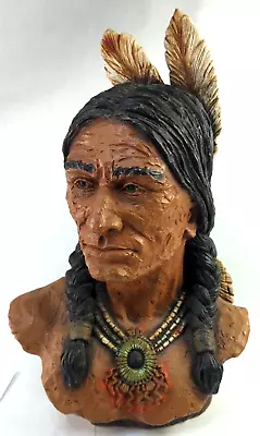 VTG 1972 Native American Chief Bust Signed V. Kendrick Universal Statuary Corp • $173.39