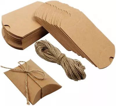 $15.06 • Buy Outuxed Pillow Boxes 100pcs Small Gift Boxes, Mini For Wedding Party Favor