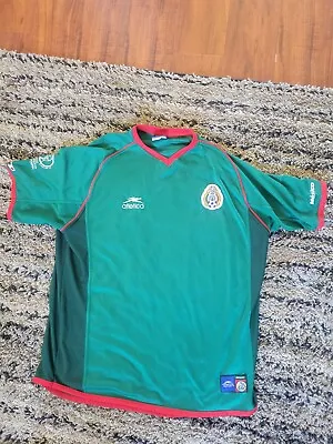 Mexico 2002 ORIGINAL Atletica Vintage Authentic Jersey Shirt Size XL • $88