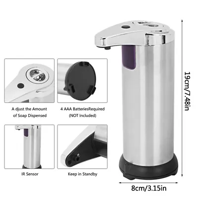 Touchless Hands Free 280ml Liquid Sanitizer IR Sensor Automatic Soap Dispenser ！ • £10.59