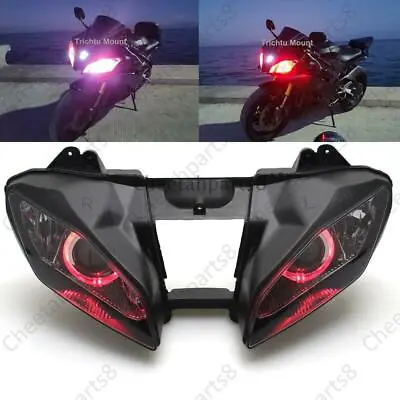 Headlight Assembly Headlamp Red Angel Eyes Projector For Yamaha YZF R6 2006-2007 • $306.15