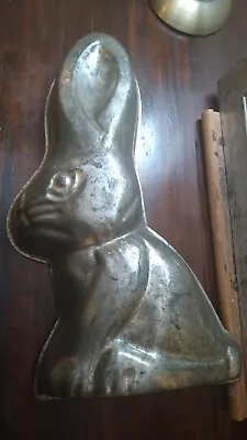 Vintage Aluminum 3D Easter Bunny Rabbit Cake Tin Pan Baking  Metal • £12.99