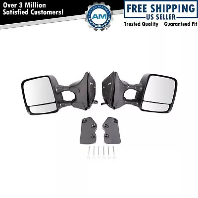Tow Mirror Power Heated Textured Black Pair Set Of 2 For Titan SE Pro-4X New • $162.31
