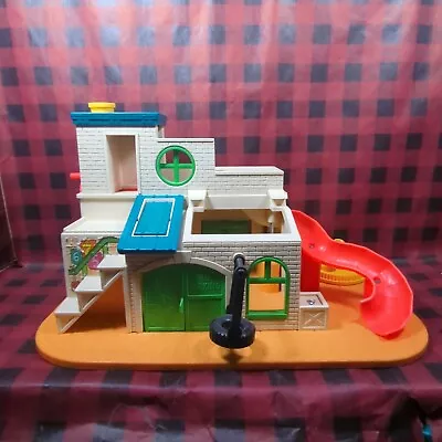 Vintage Fisher Price Little People 1976 Sesame Street Clubhouse Incomplete  • $30