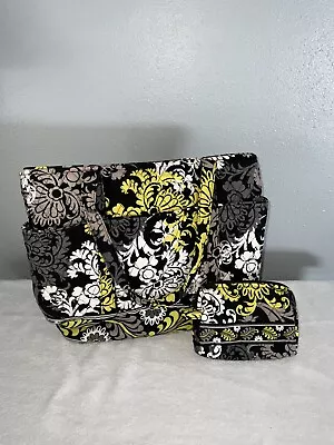 Vera Bradley Baroque Go Round Tote With Zipper Shoulder Bag  And Cosmetic Case • $24.99