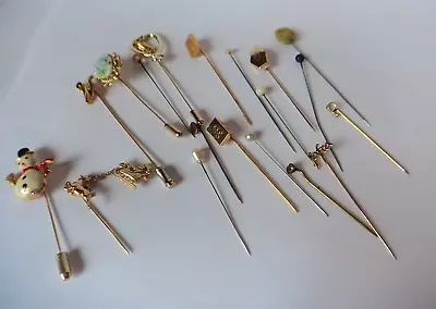 Lot Of 19 Vintage Hat / Stick Pins • $12.99