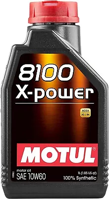 Motul 106142 8100 10W60 X-Power Synthetic Engine Oil 1-Liter • $21.95