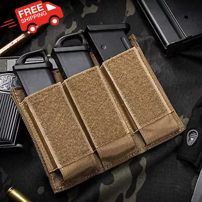 Tactical Molle Mag Pouch Triple Magazine Pouch Military Pistol Ammo Mag Holster • $10.23