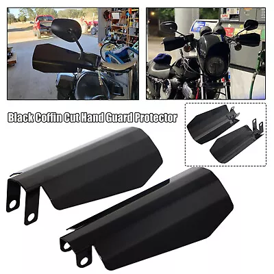 Motorcycle Coffin Cut Hand Guard Guards For Harley Sportster Raod King Glide • $22.78