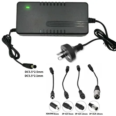 5 In1 29.4V 42V 54.6V 2A Li-ion Battery Charger Electric Scooter Bicycle Ebike • $11.68