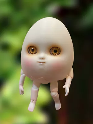 BJD 1/8 Mini Doll Cute Egg Free Eyes+Face Up Resin Toy White Skin • $72.96