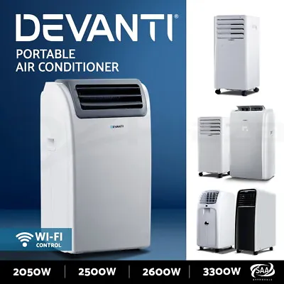 $319.95 • Buy Devanti Portable Air Conditioner Cooling Mobile Fan Window Cooler Dehumidifier