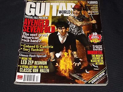 2007 Holiday Guitar World Magazine - Avenged Sevenfold Cover - L 14510 • $39.99