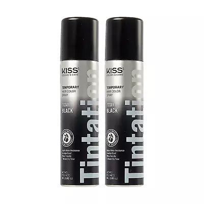 BL Kiss Tintation Temporary Color Spray Black 2.82oz---2 PACK • $19.49