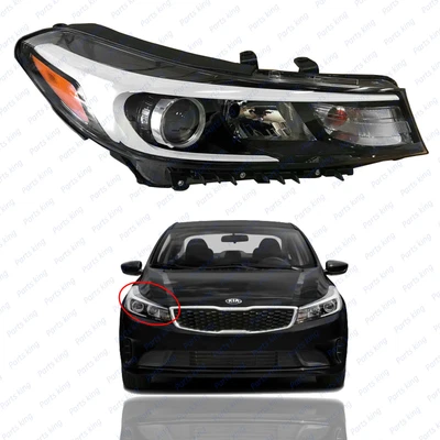 $152.95 • Buy For 2017 2018 Kia Forte Sedan Headlight Right Passenger Halogen W/o LED W/ Bulb