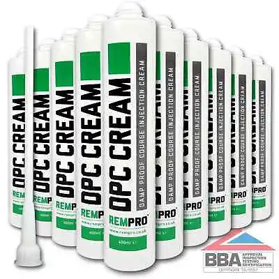 Rempro 10 X BBA Damp Proofing Course Cream DPC Wall Injection Treatment Control • £125.99