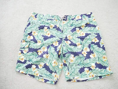 J.Crew 9  Long Board Shorts Hawaiian Floral Size 38 NWT! • $19.99
