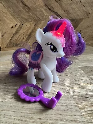 My Little Pony Rarity Light Up Horn Mirror FIM Unicorn Equestria Rare Excellent • £10