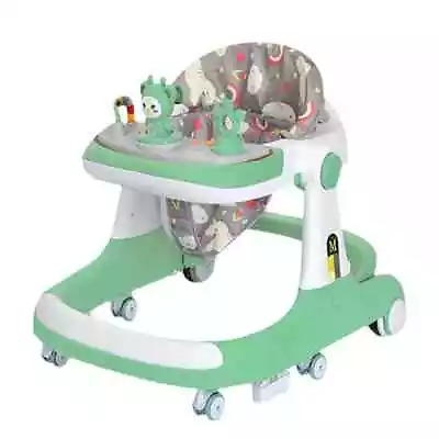 3 In 1 Baby Walker Adjustable Height Walkers Music Box Toddler Sitting Chair UK • £49.96