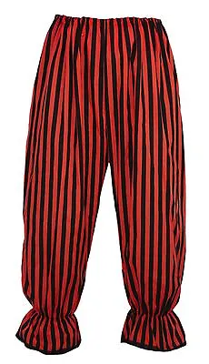 Adults Long Red & Black Vertical Stripe Bloomers • £15.95