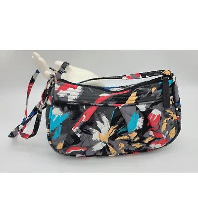 Vera Bradley “Frannie” Shoulder/Crossbody Bag Quilt Splash Floral Pattern Purse • $21.50