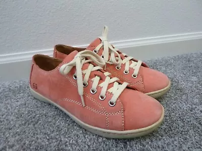 Women's Born Kai Pink Nubuck Leather Lace Up Sneakers Oxfords Shoes 7.5 38.5 • $9.99