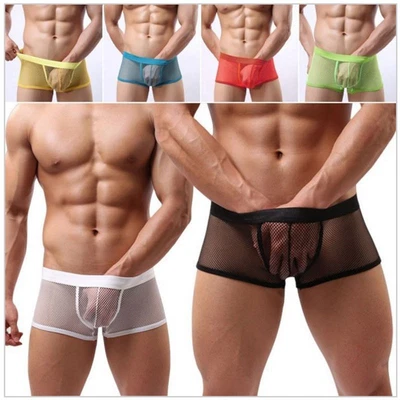 £4.99 • Buy Men's Sexy See Through Boxer Short Size  M, L, XL (Waist 28  To 39 )  #192
