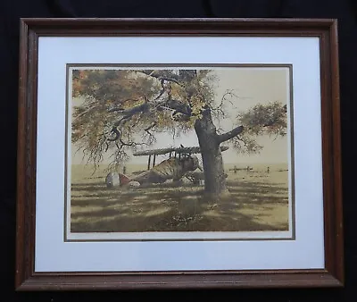 Vintage Merv Corning  Ancient Warrior  Lithograph Signed Numbered Framed COA • $339.95