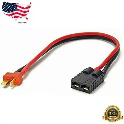 ID Charger Adapter FOR Traxxas Female To Deans Male T-Plug LiPo TRX TRA2970 M552 • $4.49