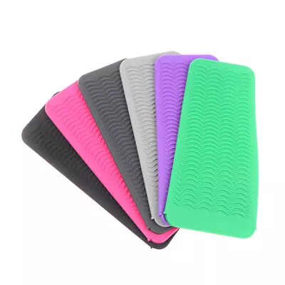 £6.77 • Buy Silicone Heat Resistant Mat Pouch For Curling Iron Hair Straightener Non-sld--d