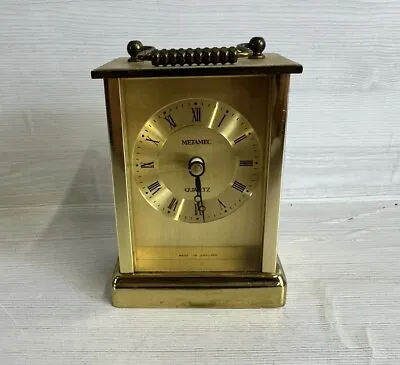 Vintage Metamec Quartz Carriage Clock - Made In England • £19.99