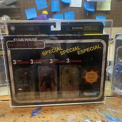 Star Wars Acrylic Display Case 2010-Up Special Action 3Pack Vintage Collection • $17.99