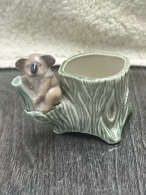 Wade Vintage Porcelain Koala Bear On Tree Trunk Posy Vase Made In England • £9.95