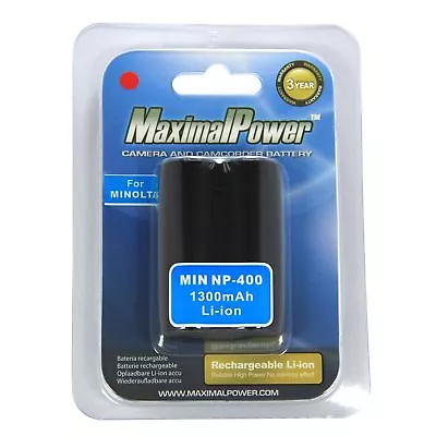 MaximalPower Battery FOR KONICA MINOLTA NP-400 DIMAGE A1 A-7 DIGITAL • $11.98