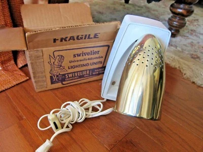 $115 • Buy Raymond Loewy Swivelier Cozy-Lite MCM Swiveling Bullet Light Sconce Fixture