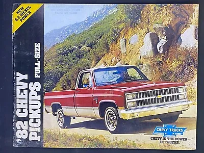 1982 Chevy S-10 PICKUP TRUCK Sales Brochure/Catalog Full Size Brown & Red Diesel • $11.05