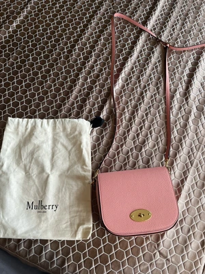 £400 • Buy Mulberry Darley Satchel Small Macaroon Pink With Red Interior