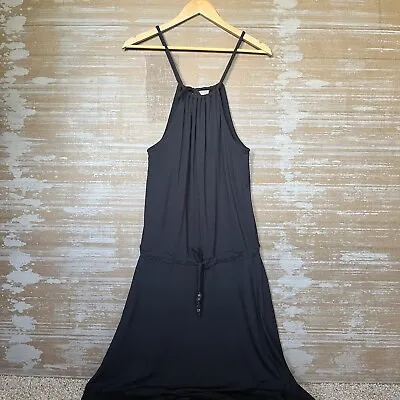 Athleta Malti Palto Maxi Dress Athleisure Beachy Boho Black Stretch Womens S • $19.99