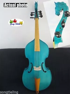  SONG Brand Maestro Blue Color 6 Strings 27  Horse's Head Viola Da Gamba • $719.10