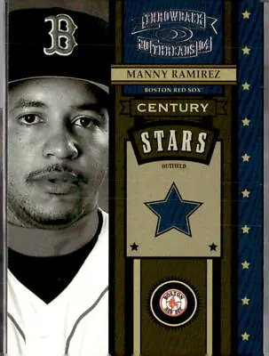 2004 Donruss Throwback Threads #CS-30 Manny Ramirez #/1500 Boston Red Sox (K) • $1.99