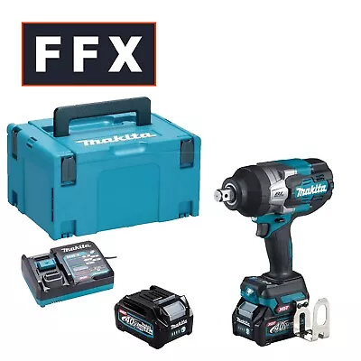 Makita  TW001GD201 40V 2x2.5Ah 3/4in XGT BL Impact Wrench MAKPAC Kit High Torque • £584.49