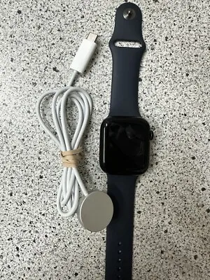 Apple Watch Series 8 45MM Midnight Aluminum Black Sport A2774 Smartw (E14001541) • $299.99