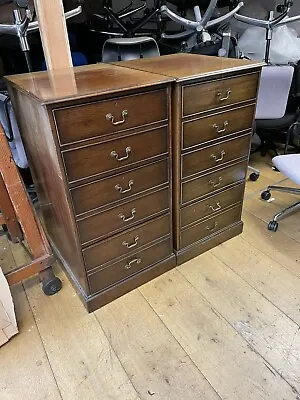 Antique Repro 3 Drawer Mahogany Filing Cabinet Office Home 2 AVAILABLE • £275
