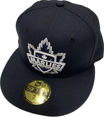 Men's Toronto Marlies Navy Hat Retro Logo Custom New Era 59fifty Fitted Hat Cap • $51.21