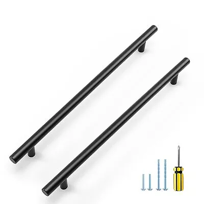 Black Cabinet Handles 10 Pack 10 Inch Cabinet Pulls Matte Black Kitchen Cabin... • $36.88