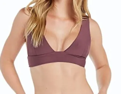 Volcom Junior Simply Seamless Bralette Bikini Top Eggplant Medium $42 • $12