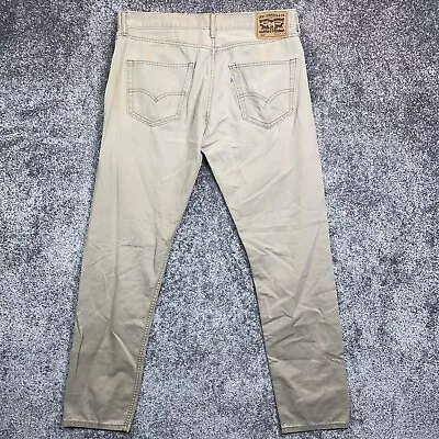 Levis 508 Men's 34x34 (Fits 36x32) Khaki Pants Jeans Tapered Fit White Tab • $17.99
