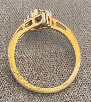 18 K Hgf (Heavy Gold Filled) Gold Ring-3 Stone • $13.49