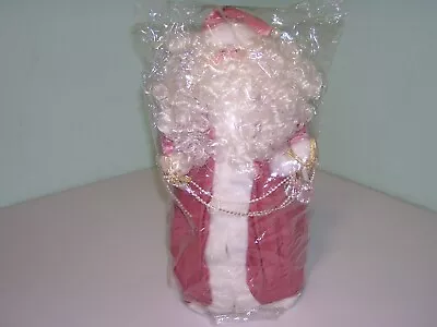 Vintage Pink Velvet Santa Tree Topper/Doll/Decor 17.5  • $39.99